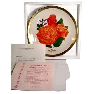 Vintage 1979 Sundowner Collectors Plate All-America Rose Series 10.5" 3686/9800